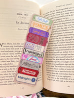 Taylor Album Era Embroidery Themed Bookmark - Embroidered, Tour, Book Lover, Laminated Swift Merch (one count) - single sided