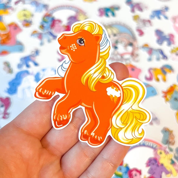 My Little Pony 3” G1 Lightning Sticker, Bottle, Laptop Decal  Friendship is Magic Retro MLP