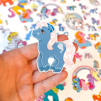 My Little Pony 3” G1 Tornado Sticker, Bottle, Laptop Decal  Friendship is Magic Retro MLP