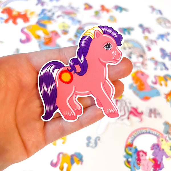 My Little Pony 3” G1 Fireball Sticker, Bottle, Laptop Decal  Friendship is Magic Retro MLP