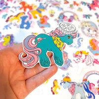 My Little Pony 3” G1 Salty Sticker, Bottle, Laptop Decal  Friendship is Magic Retro MLP