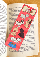 Pound Puppies Bookmark (one count) - laminate, one sided, glossy book love gift