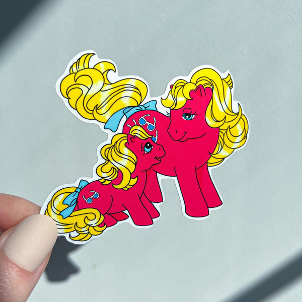 My Little Pony 3” Vintage Shady G1 Horse Sticker Theme Vinyl Artwork, Water Bottle, Tumbler, Decal Friendship is Magic Vintage Retro
