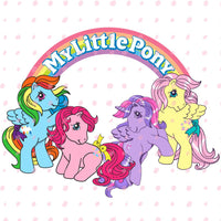 My Little Pony theme PNG Digital Download G1 Vintage BUNDLE horse themed, Retro 90s, 80s, Clipart for Invitations, Friendship is Magic