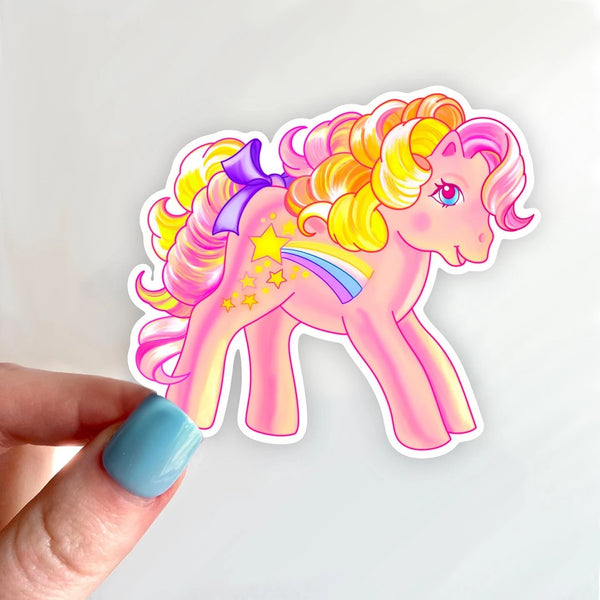 My Little Pony 3” G1 Stripes Sticker, Bottle, Laptop Decal  Friendship is Magic Retro MLP