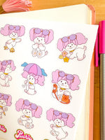 Poochie Cartoon Nostalgic Sticker Sheet (one count) | Cute Stationery , Bujo Stickers, Planner, Bullet Journal