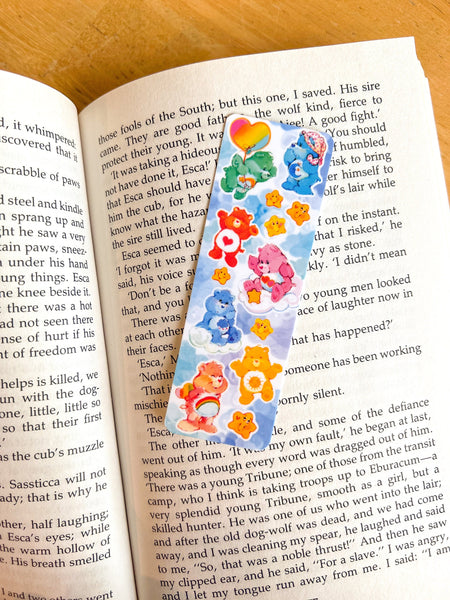 Mini Care Bear Themed Bookmark Retro Laminated (one count) - single sided