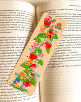 Strawberry Themed Bookmark Retro 80s style Laminated (one count) - single sided