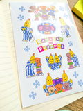 Bananas in Pajamas 90s Nostalgic Sticker Sheet (one count) | Cute Stationery , Bujo Stickers, Planner, Bullet Journal