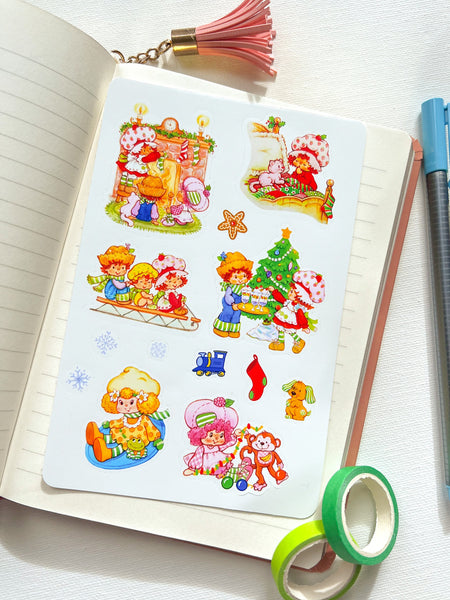 Cute Christmas Friends Stickers and Decal Sheets