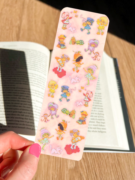 Strawberry Shortcake Characters Themed Bookmark Retro Laminated (one count) - single sided