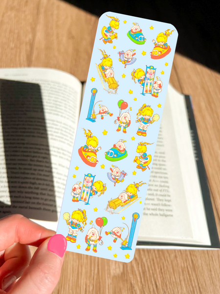 Rainbow Brite Carnival Themed Bookmark Retro Laminated (one count) - single sided