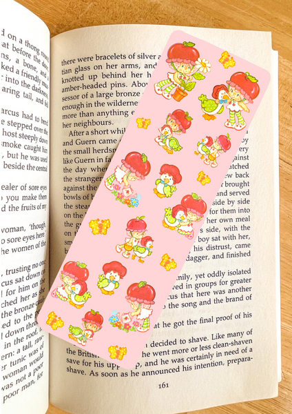 Cherry Themed Bookmark Retro Laminated (one count) - single sided