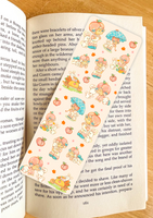 Apricot Themed Bookmark Retro Laminated (one count) - single sided