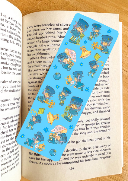 Blueberry Themed Bookmark Retro Laminated (one count) - single sided